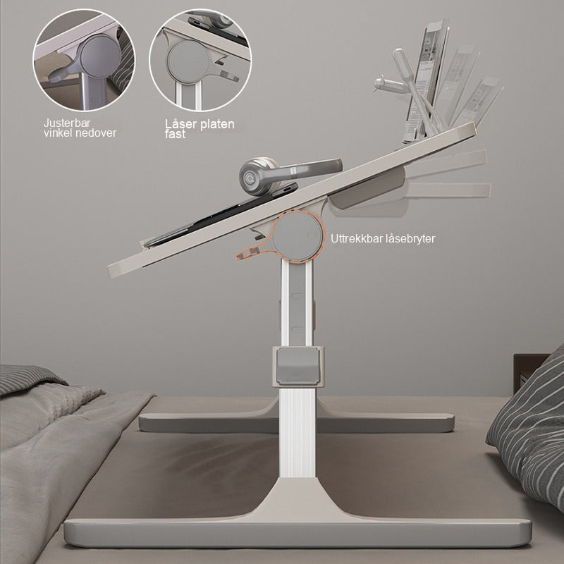 BedDesk™ | Sammenleggbart sengebord med høydejustering