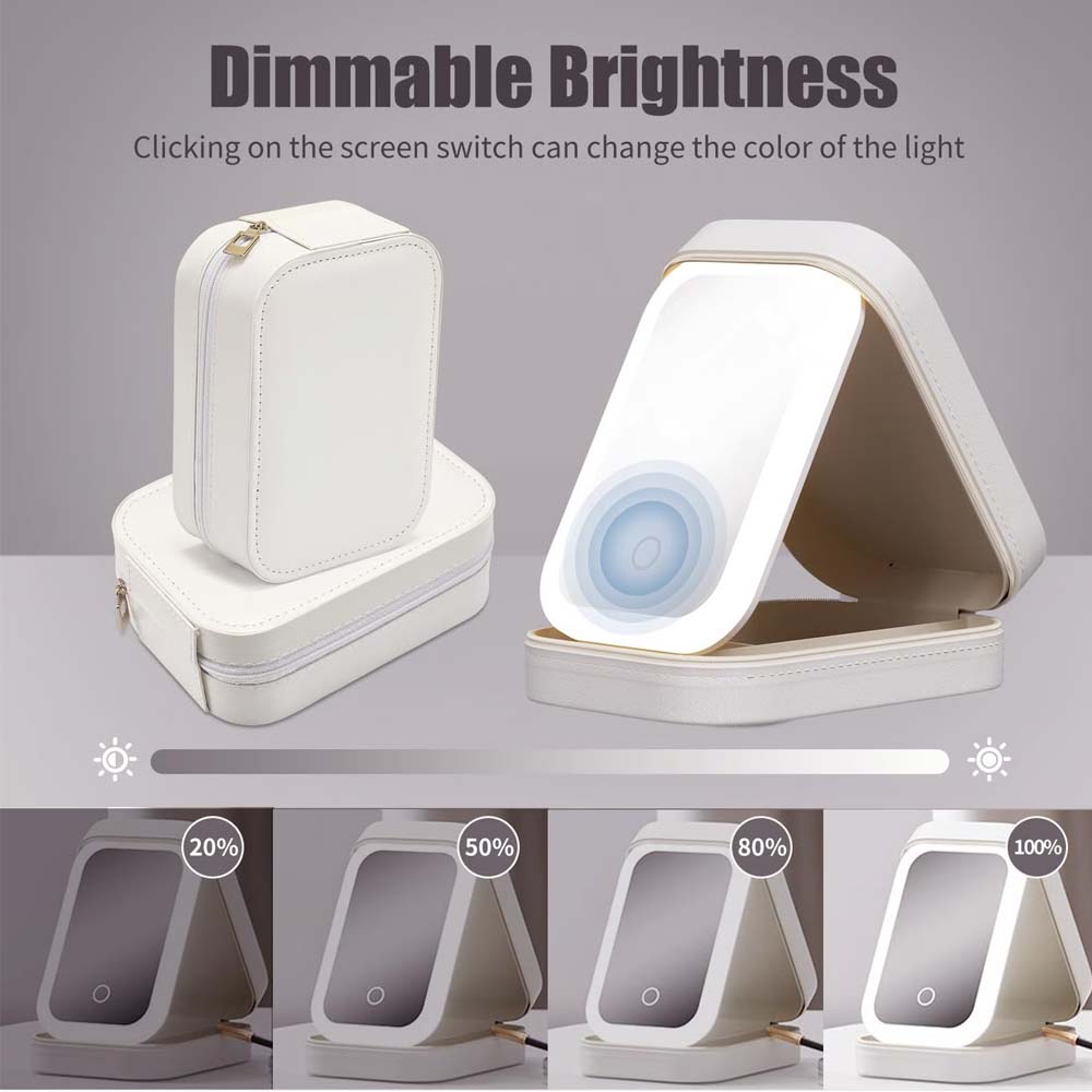 Sminkespeil-boks med LED-lys
