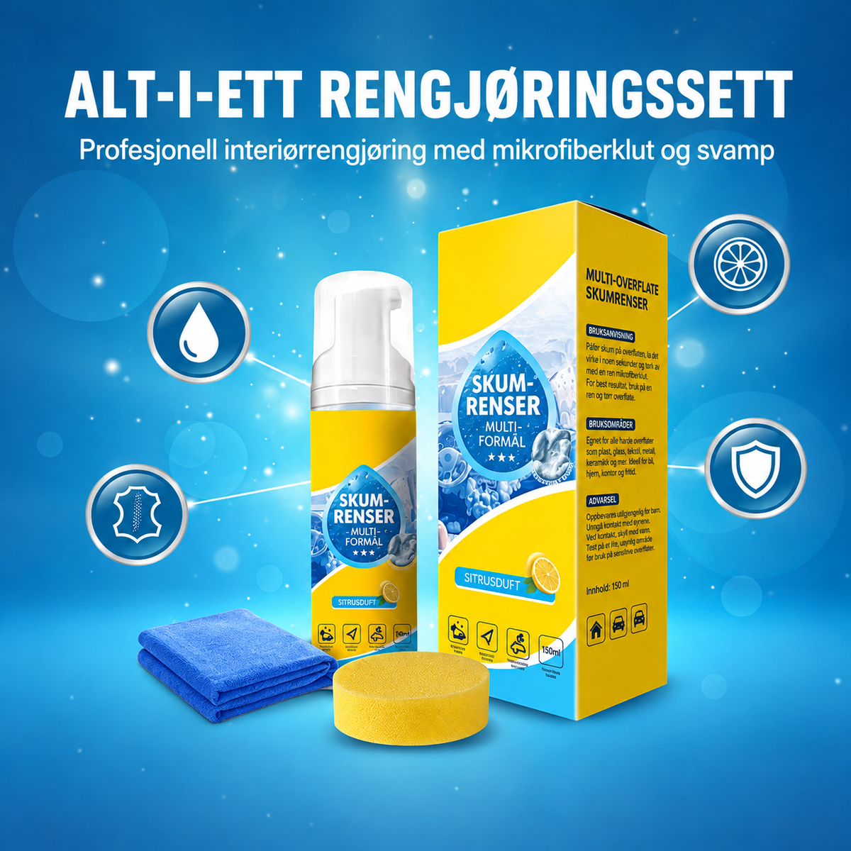 SkumRenser™ | Universalskum til bil og hjem