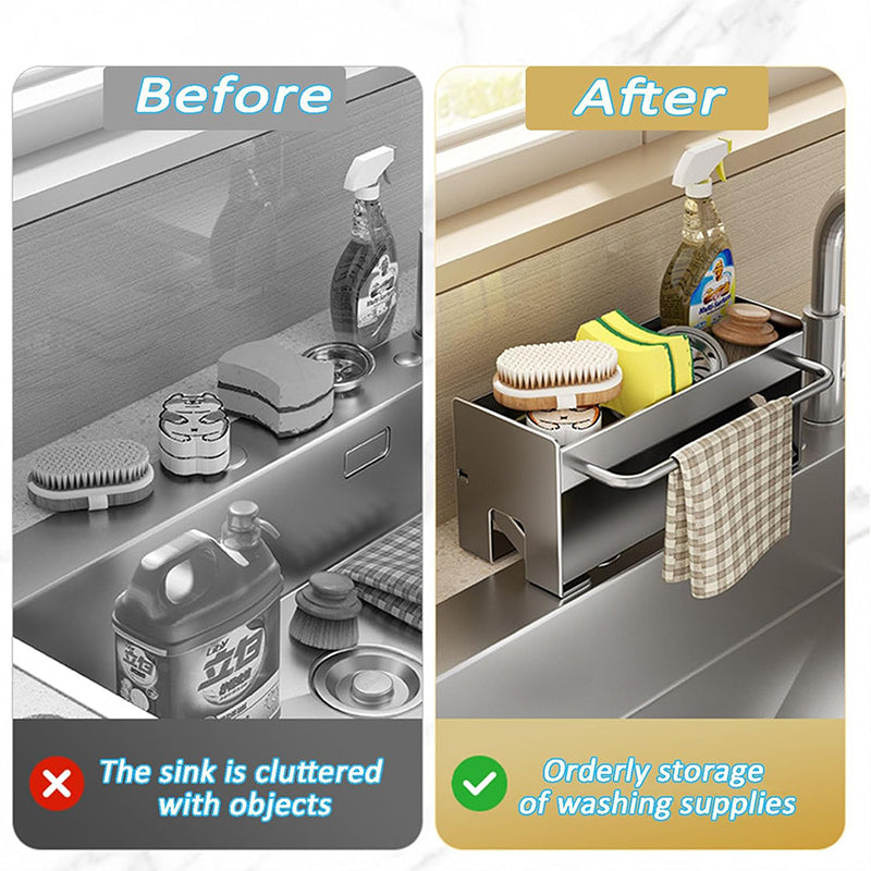 Holder til oppvaskklut ved vasken