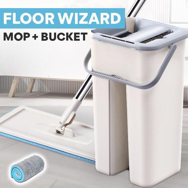 Moppesett med selvvridende bøtte