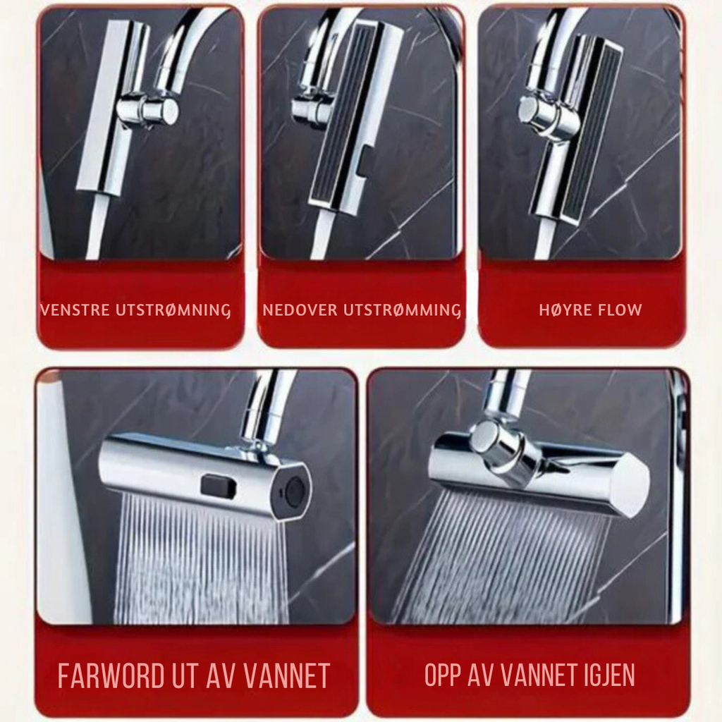 Kranhode med tre strålemodus
