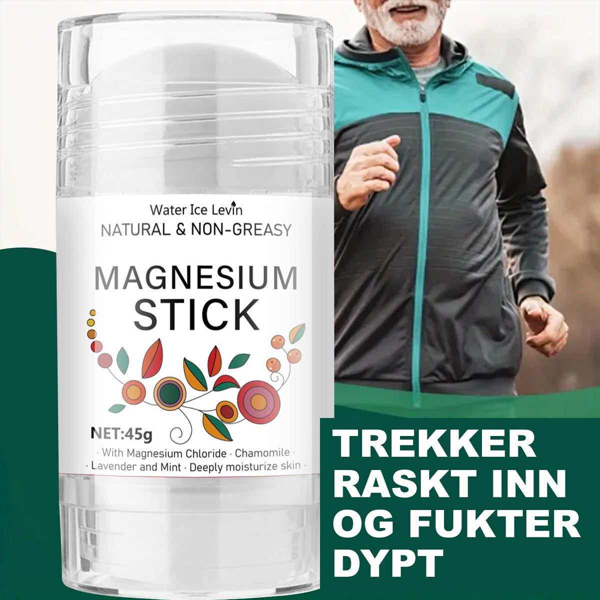 MagneRoll™ | Magnesiumstift med kamille og lavendel