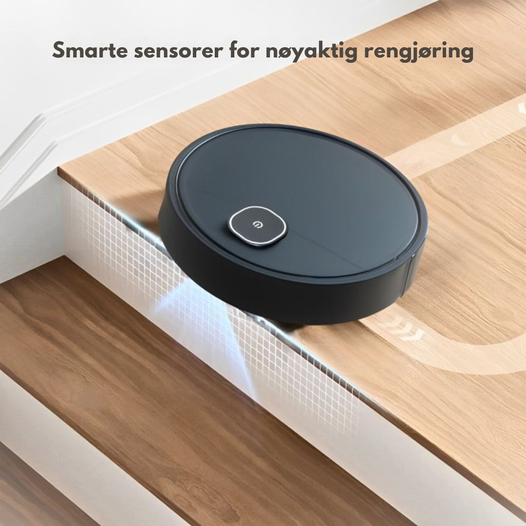 Robotstøvsuger med sensorer