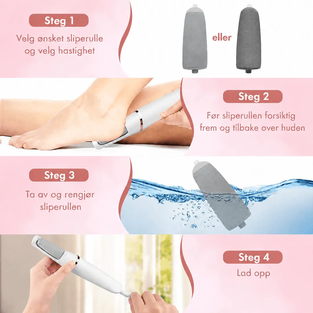 FeetCleanse™ | Oppladbar elektrisk fotfil