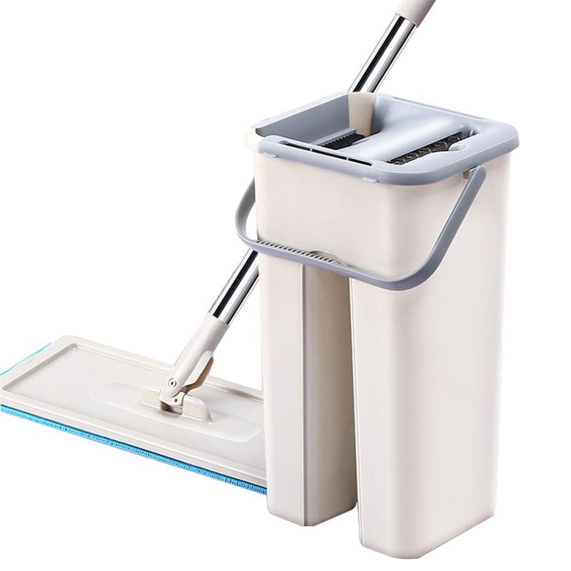 Moppesett med selvvridende bøtte